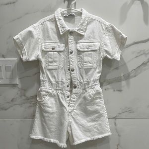 ZARA - EUC GIRL’S SIZE 7 DENIM ROMPER
